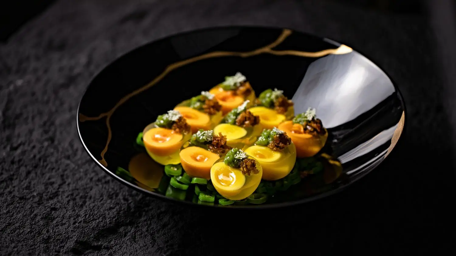Gourmet-annos taidokkaasti esillepantuna